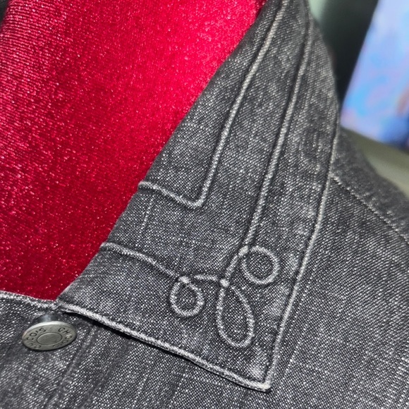 Chico's Black Jean Jacket Classic Cropped Design - Picture 5 of 11